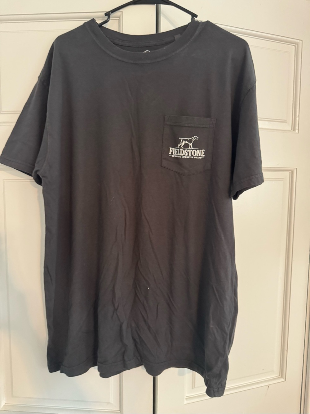 Men’s Fieldstone Black Pocket T-Shirt